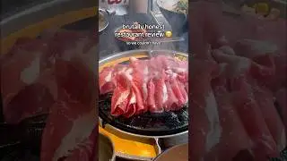 brutally honest restaurant review 😳 #baekjeong #foodreview