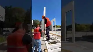 Prefab home/modular home installation process#prefabhome  #cottage  #hometour #modularhome