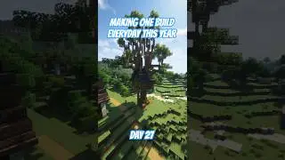 making one build everyday this year #minecraft #minecraftbuilding #minecrafttutorial #treehouse #art