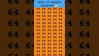 find 46😱🤔 subscribe for more puzzle #shorts #viral #brainteasers #numbers #trending #fypシ #quiz #new