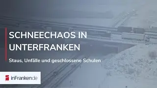 SCHNEECHAOS IN UNTERFRANKEN: Mehrere Unf&auml;lle, Staus und geschlossene Schulen