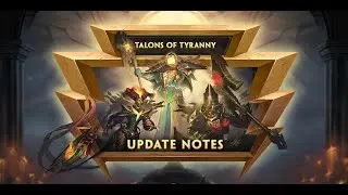 SMITE UPDATE NOTES NEW SKINS TALONS OF TYRANNY
