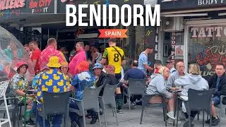 Benidorm, Spain | Bars & Pubs | Full Walking Tour 28 February 2025 | Compilation