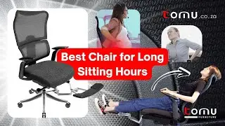 tomu Furniture Ergonomic Executive Office Chair &ndash; Premium Comfort with Aluminium Base & Footrest
