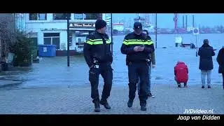 2018 Hoog water in Vlaardingen 3 Januari - Video en Montage Jaap van Didden