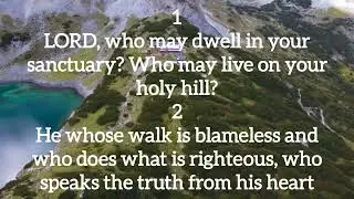 Psalm 15 NIV