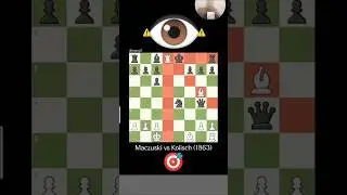 Brutal checkmate 👁️|| Maczuski vs Kolisch #shorts