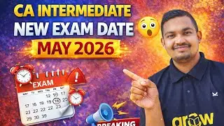 🚨 ca inter new exam date released may 2026 | icai important announcement 😱📢