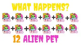 WHAT HAPPENS WHEN YOU FUSE 12 LEGENDARY PET (Alien pet) in PET SIMULATOR X
