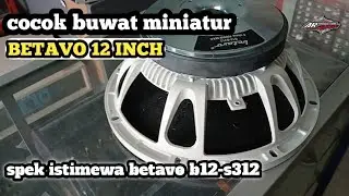 BETAVO B12-S312 MINIATURE RACING SPEAKER RECOMMENDATION