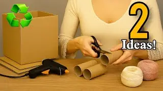 Super beautiful but low-cost! 2 brilliant space-saving craft ideas made from recycled materials♻️ 