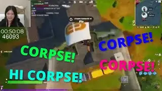 Corpse's friends getting excited when he joins the game