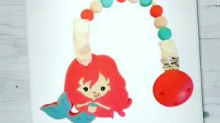Gumeez&reg; Gumbaby 'Melody Mermaid' Teething Toy w/ Beaded Pacifier Clip & Mermaid Tethers