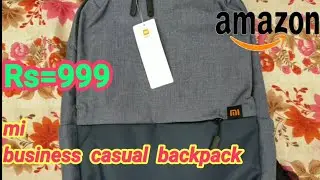 mi business casual backpack 21L unboxing review/amazon unboxing
