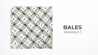 BALES Zentangle Pattern &ndash; Variation 1 | Relaxing Pattern Drawing