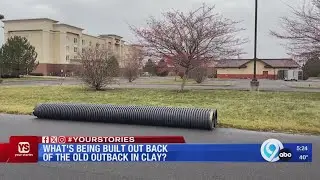 What's being built out back of the old Outback in Clay?