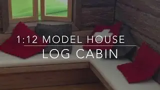 1:12 scale Log Cabin, architectural model
