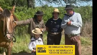 DE A CABALLO AL FESTIVAL - Nico Membriani y Néstor Ramello. FESTIVAL JESÚS MARIA