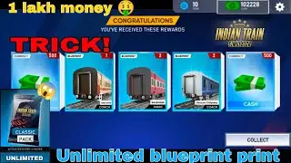 unlock all items in Indian train simulator / unlimited blueprint trick / indian train simulator