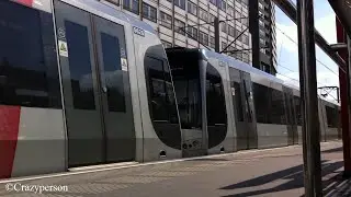 RET Metro SG3 vertrekt op station Alexander Rotterdam naar Schiedam Centrum