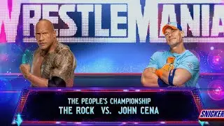 WWE 2K25 The Rock vs John Cena