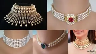Pearl Necklace Designs | Pearl Jewellery Designs Choker For Bridal & Party Wear 2021