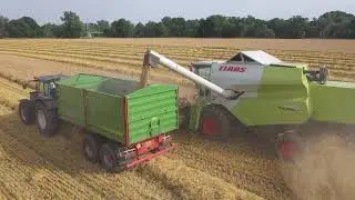 ŽNĚ 2021//JEČMEN//BARLEY HARVEST//CLAAS TEAM//VALTRA//NEW HOLLAND
