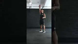 Single arm kettlebell clean and press