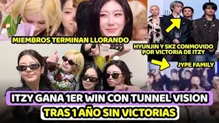 ITZY REAFIRMA SU PODER AL GANAR SU 1ER WIN CON TUNNEL VISION + JYP FAMILY CONMOVIDOS POR LA VICTORIA