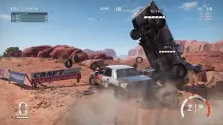 Cardinal causes chaos on Crash Canyon in Wreckfest 2