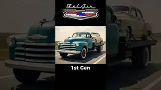 Chevy Bel Air Evolution: 70 Years of Iconic Style! #ChevroletBelAir #CarEvolution #ClassicCars