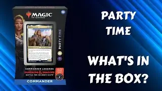 Party Time | Magic the Gathering Battle for Baldur's Gate Commander Legends precon unboxing