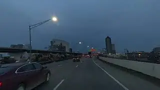 I-71 North Through Columbus OH as Darkness Falls