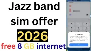 Jazz SIM Lagao Offer Activation Code |Jazz SIM Lagao Offer code 2026 | Jazz 1 Month Band Sim Offer