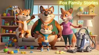 Fox Family Stories Oliver&rsquo;s Super Vacuum Adventure 🐻  Learn Safety, Sharing & Cleaning