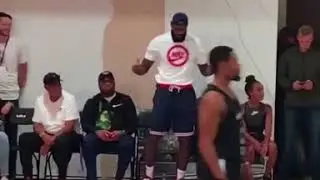 Lebron James sicko mode dancing 9/02/18