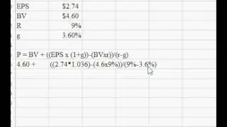 Finding Share Price using RIM