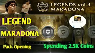 LEGENDS vol.4 MARADONA Pack Opening PES 2018 MOBILE (Spending 2.5K Coins)| Crazy for MARADONA