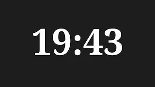 19 Minutes 43 Seconds Countdown Timer