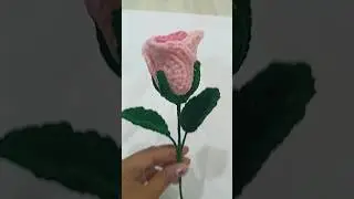 crochet rose flower #crochet #shortvideo #howtomakewoolenflower #song #newyoutuber
