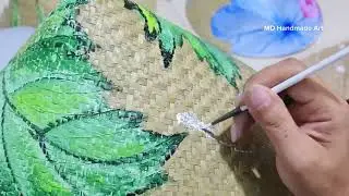 N&oacute;n Cỏ B&agrave;ng Vẽ - Dragonfly Grey Sedge Hat Drawing