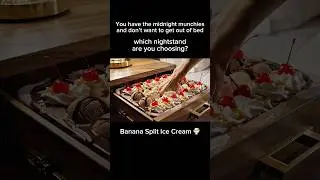 Which nightstand would you choose if you had the midnight munchies? 🍟🍨 #asmr #ai #food #relaxing