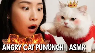  Cat Gets Angry When Girl Offers Lava Food 😂 | Funny ASMR Reaction