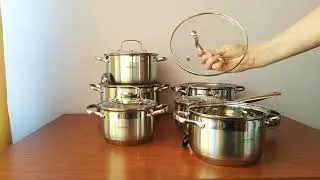 Bohmann BH 600-12 набор кастрюль с 7 семислойным капсульным дном
