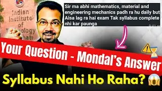 GATE 2026 Syllabus Completion Strategy ⏳ | Proven Study Plan & Motivation by S K Mondal (Ex-IES)