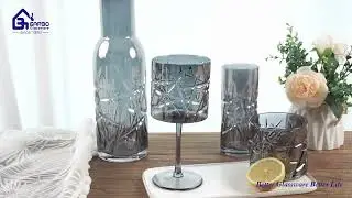Luxury Ion-Plated Water Glass Pitcher for Daily Drinking
