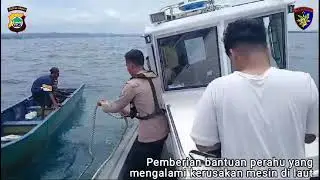 Satpolairud Sorong Kota Sigap Evakuasi Nelayan Mesin Rusak