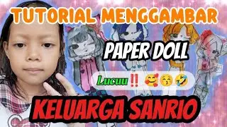 Lucuu🥰 ⁉️Main Bikin Karakter Paper Doll Baru | Keluarga Sanrio
