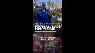Football dads see large house fire, hop backyard wall in rescue attempt