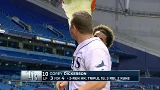 SEA@TB: Dickerson discusses his big offensive day